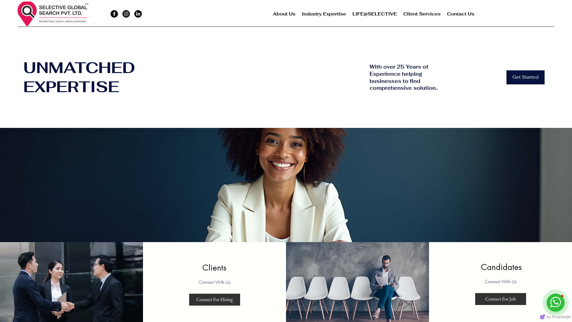 Selective Global Search website screenshot