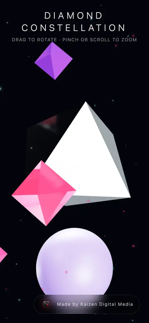 Diamond Constellation on a phone